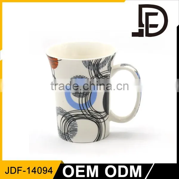 Drinkware Porcelain White Taza Mug, Plain White Coffee Mugs With Handle photo-2