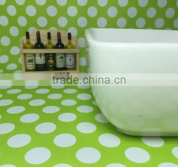 Stocked White Porcelain Square Dish/food Dish/rice Dish/salad Bowl photo-2