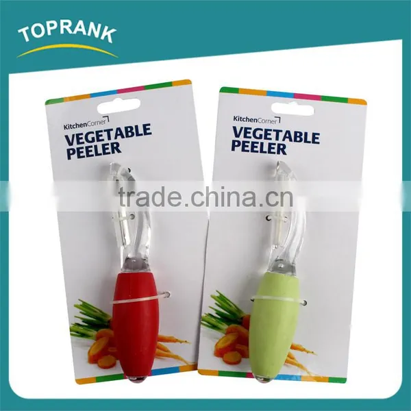 Kitchen Vegetable Fruit Shelling Tool Knife Shaped Plastic Fruit Peeler photo-2