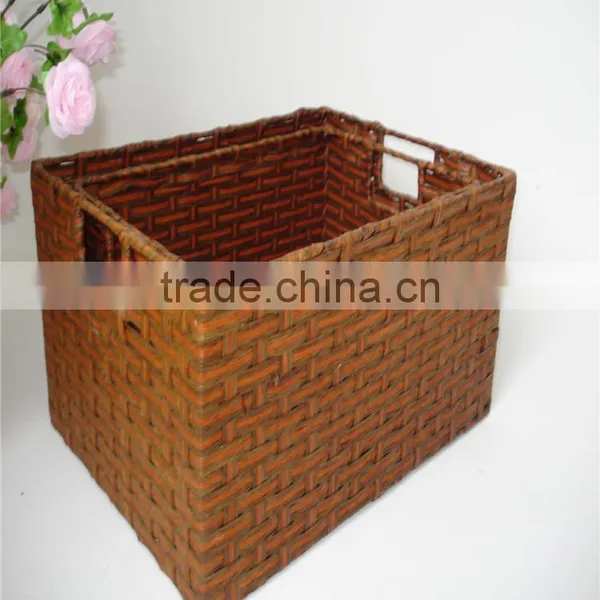2 Pcs Modern Style Colorful Rectangle Paper Food Basket photo-3