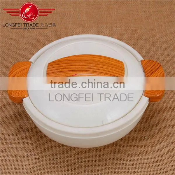 Household Elegant 3pcs Insulated Food Warmer Casserole/ Plastic Food Container Set photo-3