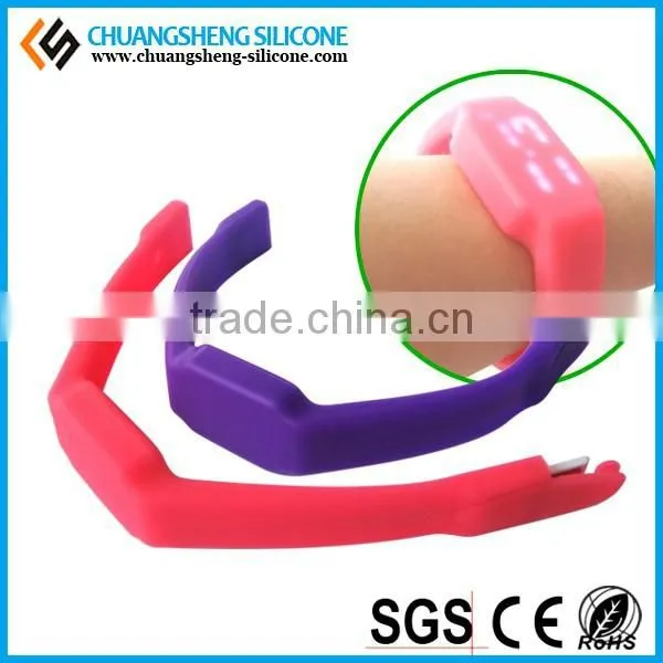Luxury Western LED Digital Silicone Watch Bracelet photo-5