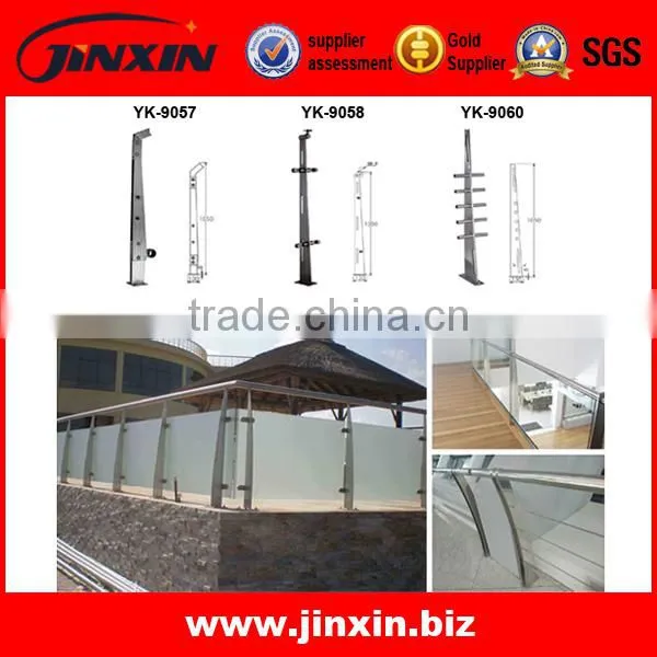 316 Stainless Steel High Grade Glass Railing Column/Flat Bar Column photo-4