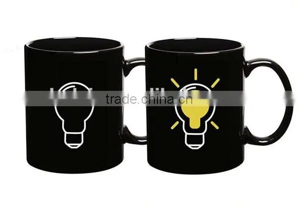 Eco-friendly 11oz Magic Coffee Mug Light Bulb Mug, Stoneware Promotional Gift Cup photo-5