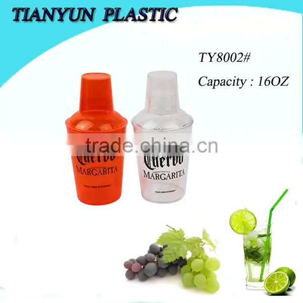 New Products Plastic Shaker Bottle for Cocktail and Drinking Water