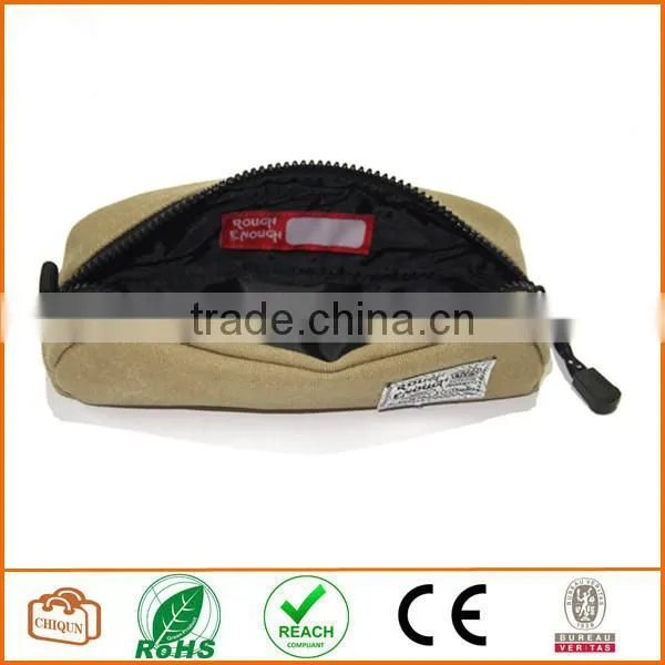 Heavy Canvas Durable Pencil Case (Beige) photo-3