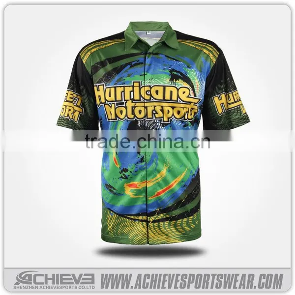 Racing Pit Crew Shirt Wholesale/Racing Custom Dartsshirts photo-2