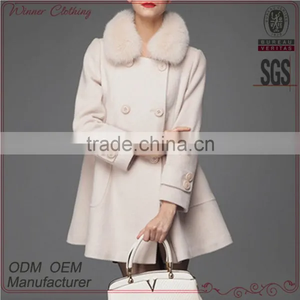 Autumn New Design European Luxury Elegant Regular Style Ladies Mink Fur Coat