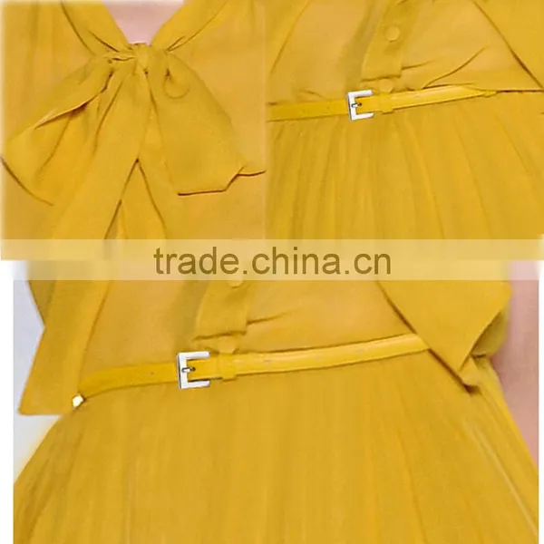 Dress Manufacturer Hot Fashion 100% Polyester Fancy Maxi Dress photo-3