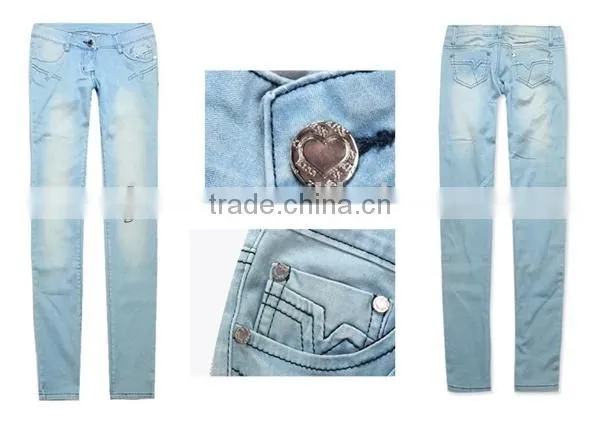 G High Quality Wholesale Women Stretch Jeans Pants Jeans Used Look $1.99 High Quality Fashion and Slim photo-5