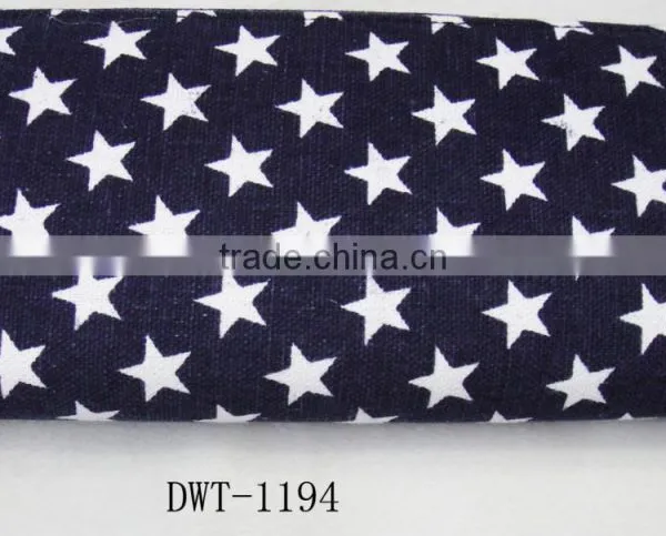 Fashion Lady Latest Cotton Canvas Print Dog Animal Star Wallet photo-4