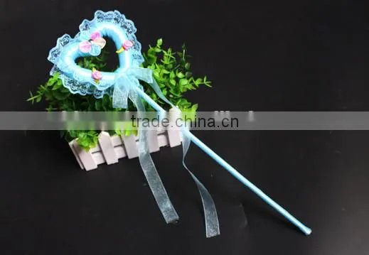 Party Halloween Princess Magic Fairy Wand Love Heart Shape Plastic Little Girls Fair Wands for 2016 Festival Promotion Gifts photo-5
