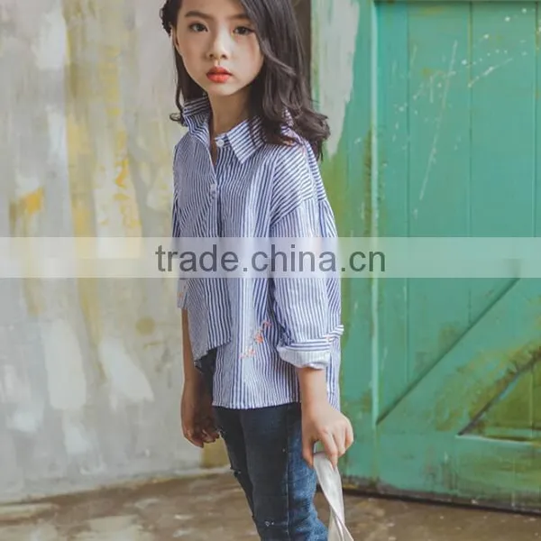 Zm35737a Latest Fashion Blouse Stylish Formal t Shirts for Girls photo-3