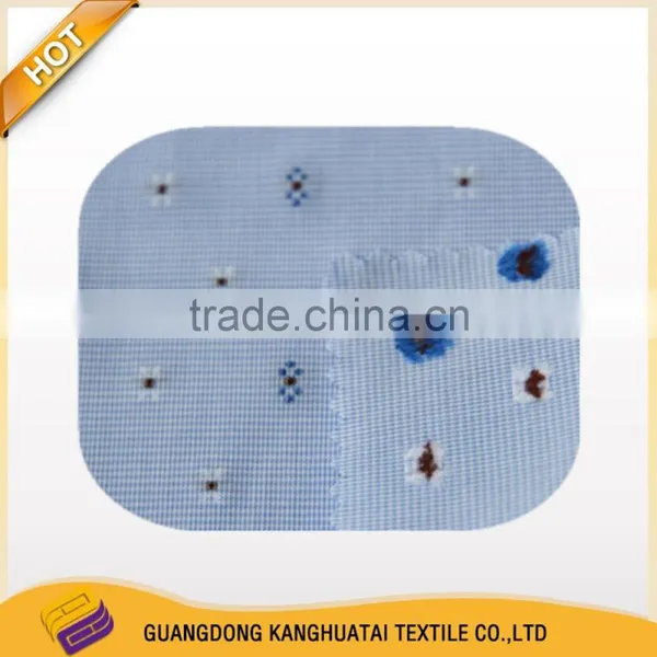 100% Yarn Dyed Flower Machines Embrodery Cotton Fabric photo-3