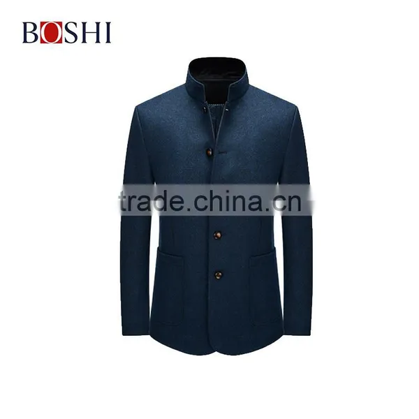 Latest Men Collar Designs Of Stand-away Collar Casual Jacket photo-6