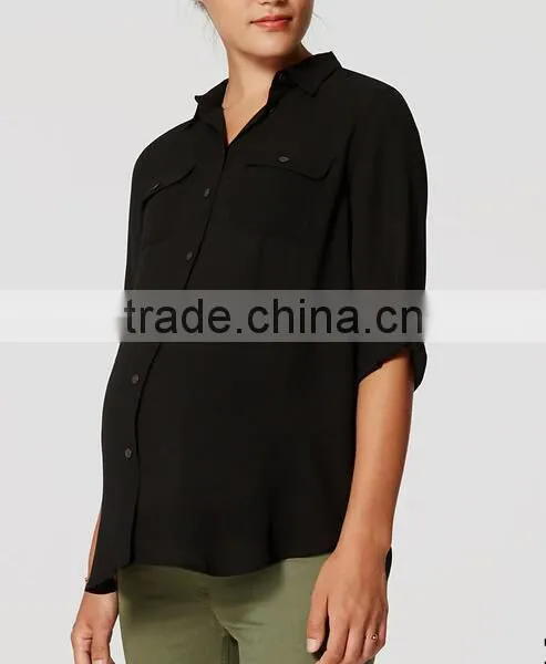 Wholesale Maternity Clothes Pregnant Women Office Wear Shirt photo-2
