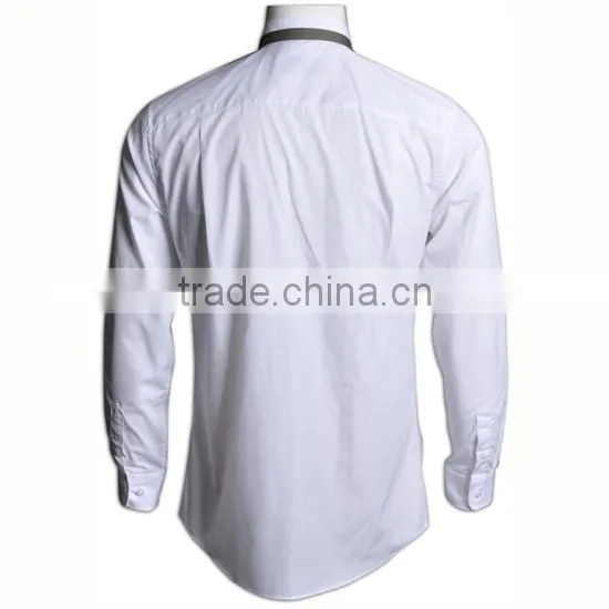BSCI/SA8000 Executive Solid Men Fashion Shirt Stand Collar Color Men Shirt photo-5
