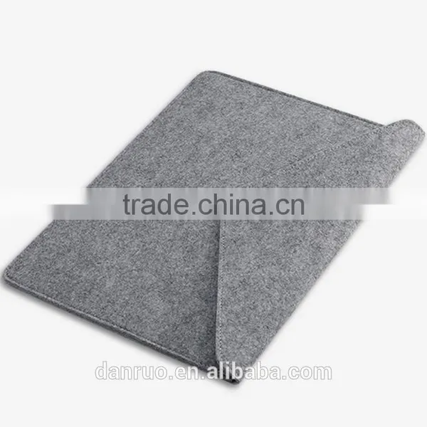 Accept custome logo Polyester felt flat computer case