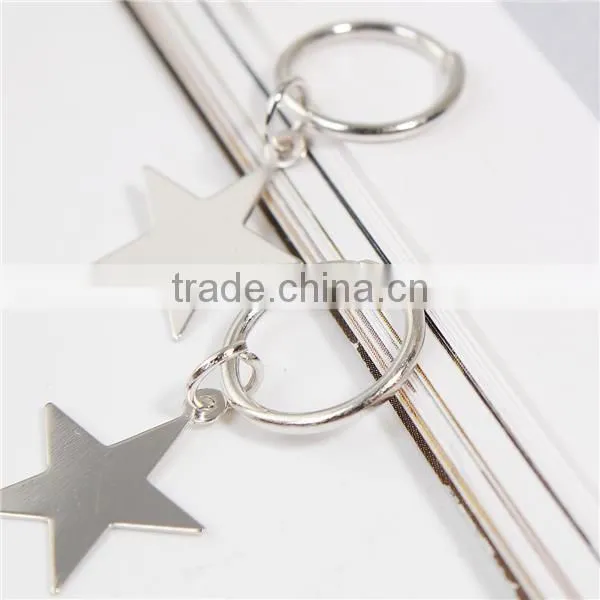 Zinc Based Alloy Hair Accessories Findings Pentagram Star Antique Silver Hairpin For Women photo-2