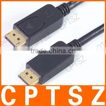 10 m Cable HD Line of High-end 24K Gold Plated Head DP Male to Male Line photo-3