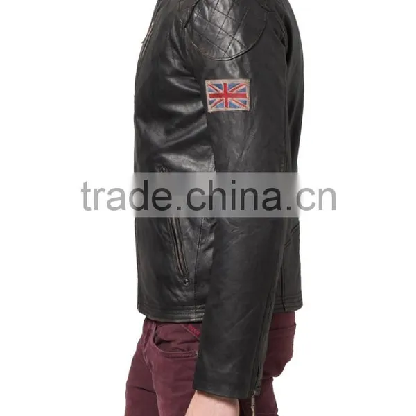 UK FLAG LEATHER JACKET photo-4