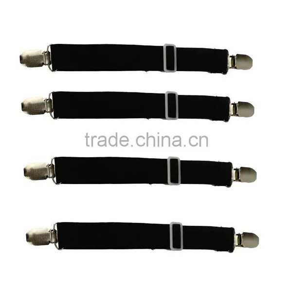 Adjustable Bed Sheet Corner Holders Elastic Grippers Suspenders Holder Straps 4 Pack photo-5
