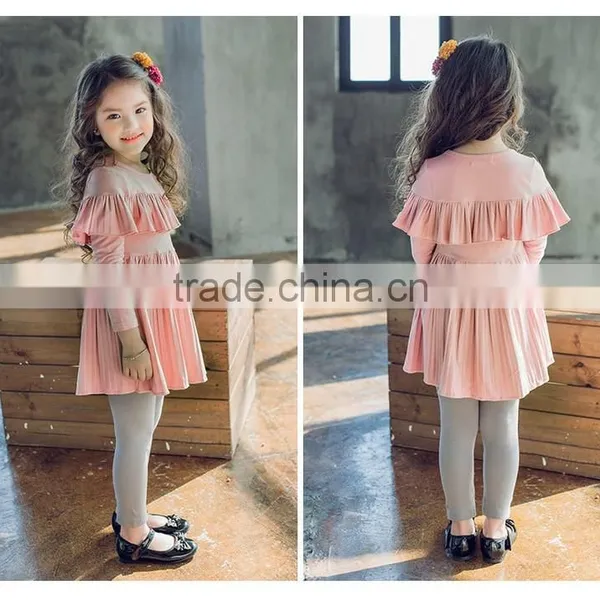 Lovelybabies Kids Fashion Dresses Pictures Fashion Ruffle Icing Modern Dresses for Girls photo-3