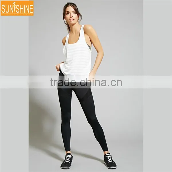 OEM Women Sports Singlets Running Yoga Gym Slim Tank Top photo-4