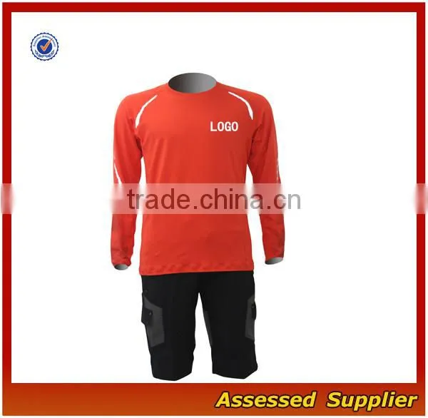 Sportswear Manufacturer Mens Compression Polyester Red Short Sleeve Surfing Suit/Long Sleeve Surf Shirts/---AMY164289 photo-2