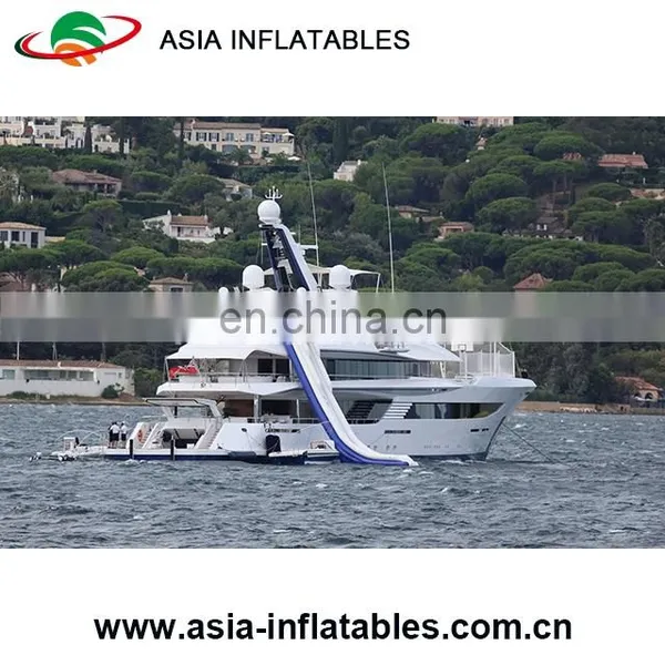 Mega Inflatable Water Slide in Sea/Inflatable Floating Slide /Yacht Water Slide for Sale