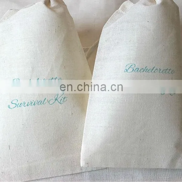 Factory Directly Wholesale Cotton Fabric Drawstring Bag Custom Cotton Drawstring Bag Eco-friendly Fabric Bag Wholesale photo-3