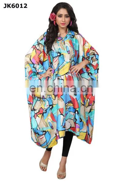 Calf Length Kaftan / Comfortable Collar Neck Fashionable Short Kaftan / Latest Modern Style Free Size Kaftan 2017 (kaftans 2017) photo-2