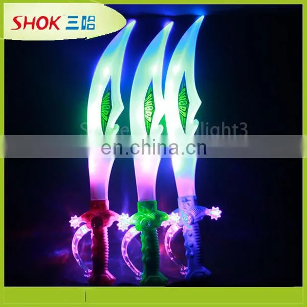 new product kid toy led light Halloween plastic flash led sword