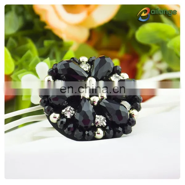 China Handmade Beaded Accessories Black Cute Buttons photo-5