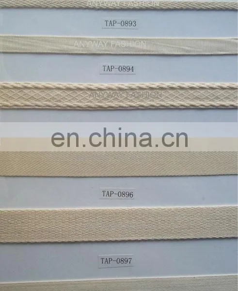 Beige Width Cotton Woven Ribbon