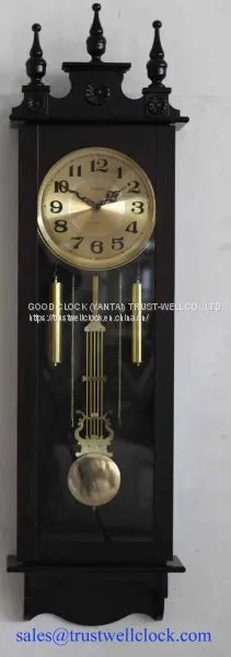 Large Size Wooden Pendulum Wall Clocks photo-3