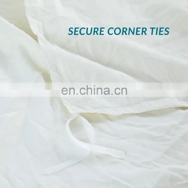 Fashion Durable Plain Color Water Wash Cotton Duvet Cover Set photo-4