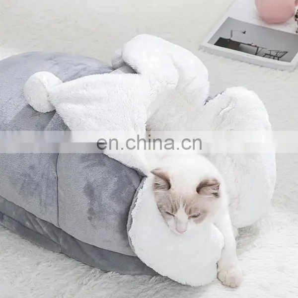 Pets Sleep Zone Cuddle Cave Soft Cat Bed Washable Cuddle Cave Pet Bed, photo-6