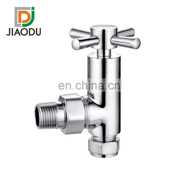 JD-232P-J 1/2" 15mm Brass Thermostatic Wooden Retro Radiator Valve for Underfloor Heating System photo-3