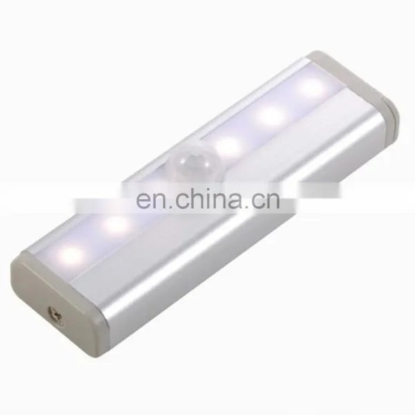 2021 Hot Sell Amazon Led Under Cabinet Light Automatic Motion Sensor Night Lights 6leds Motion Sensor Closet Night Light photo-3