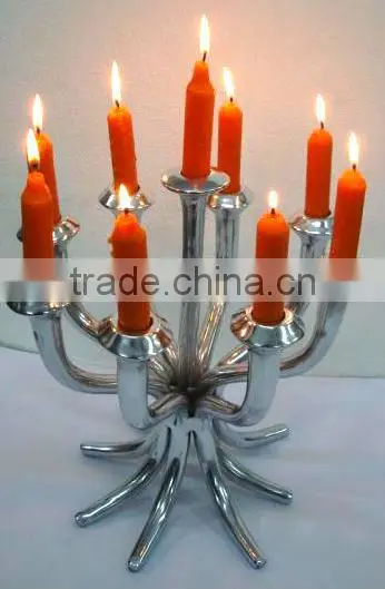 Unique Design Silver Wedding Candelabra, 9 Lite Wedding Candelabra