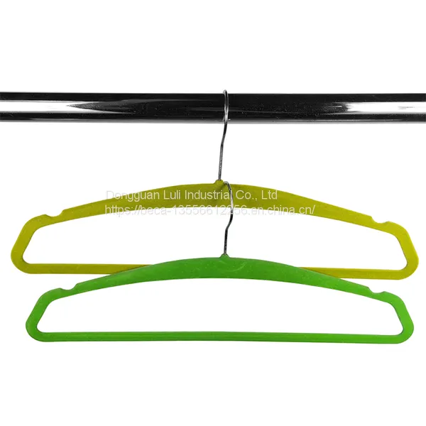 Custom Multifunctional Velvet Clothes Hanger for Scarf Tie With Holes for Saving Space