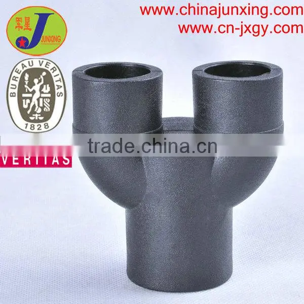 Junxing Pe Geothermal Fittings Y Type Tee