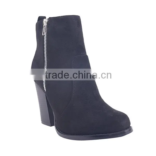 Fancy Woman Suede Material High Ankle Boots Industrial Motorcycle Racing Boots photo-2