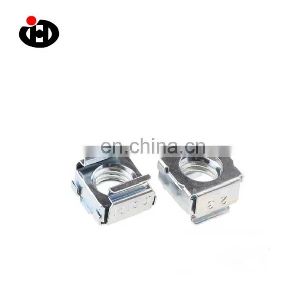 JINGHONG Factory Price Galvanized M5 Carbon Steel Square Lock Insert Cage Nut photo-4