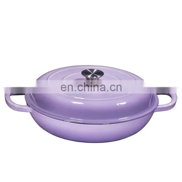 Factory Hot Sale Colorful Non Stick Kitchenware Enamel Cast Iron Cookware Set photo-5