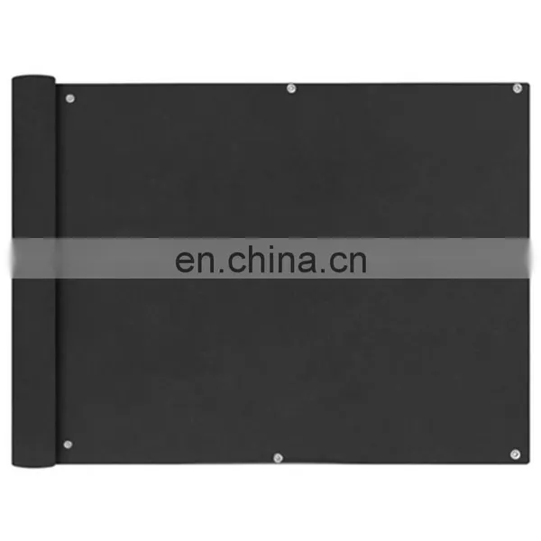 UV Protection Weather- Resistant 3' x 10' Balcony Privacy Screen PVC Balcony Side Cover For Apartments Home Shield 88% photo-3