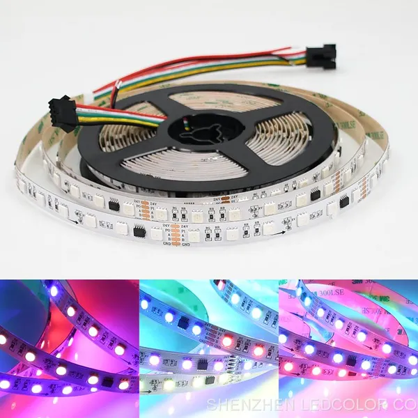 Dmx Strip 60leds/m DMX512 Built-out IC Led Rbg Strip 512 DMX Led Tape 12v 24v Led Rgb photo-2