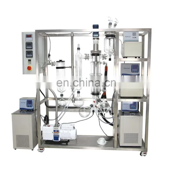 Continuous Lab & Pilot Production Turnkey Wiped Film Molecular Distillation