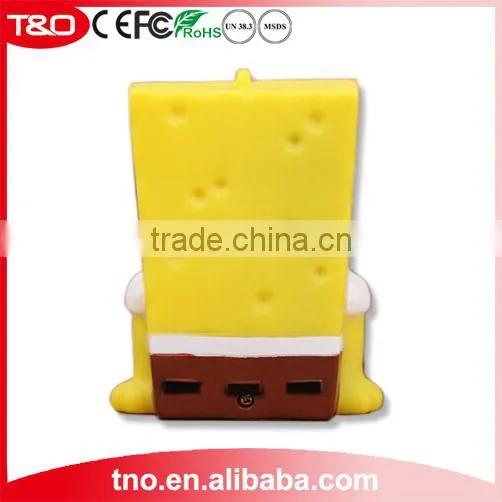Cartoon Spongebob Power Bank 2600mAh Universal Travel Charger photo-2